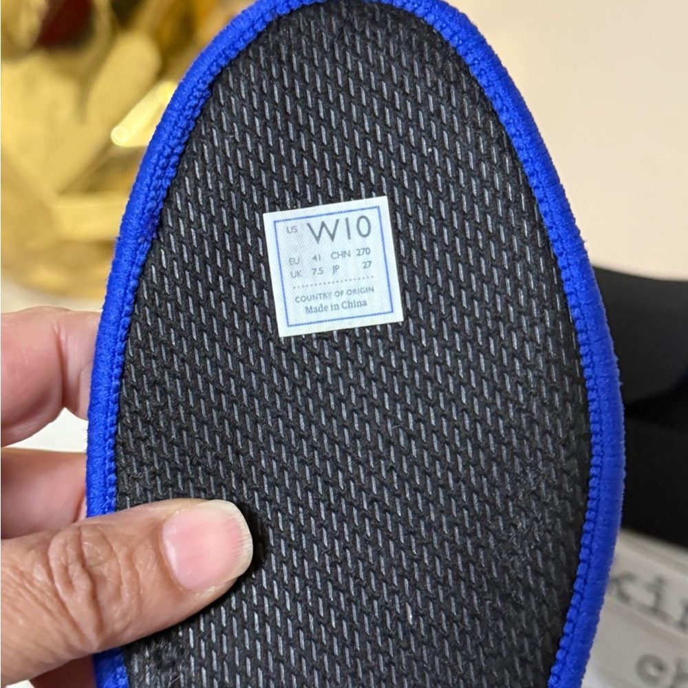 Rothy's Women's Black and Blue Flats - Picture 8 of 8